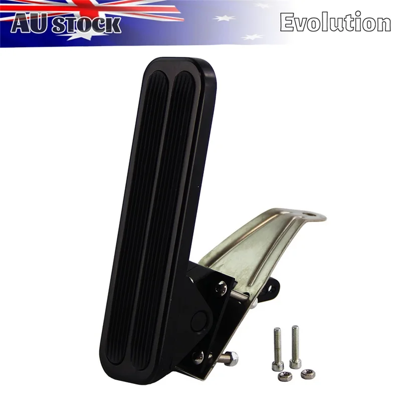 BILLET POLISHED ALUMINUM FLOOR MOUNT GAS THROTTLE PEDAL FIT  FOR CHEVY FORD MOPAR