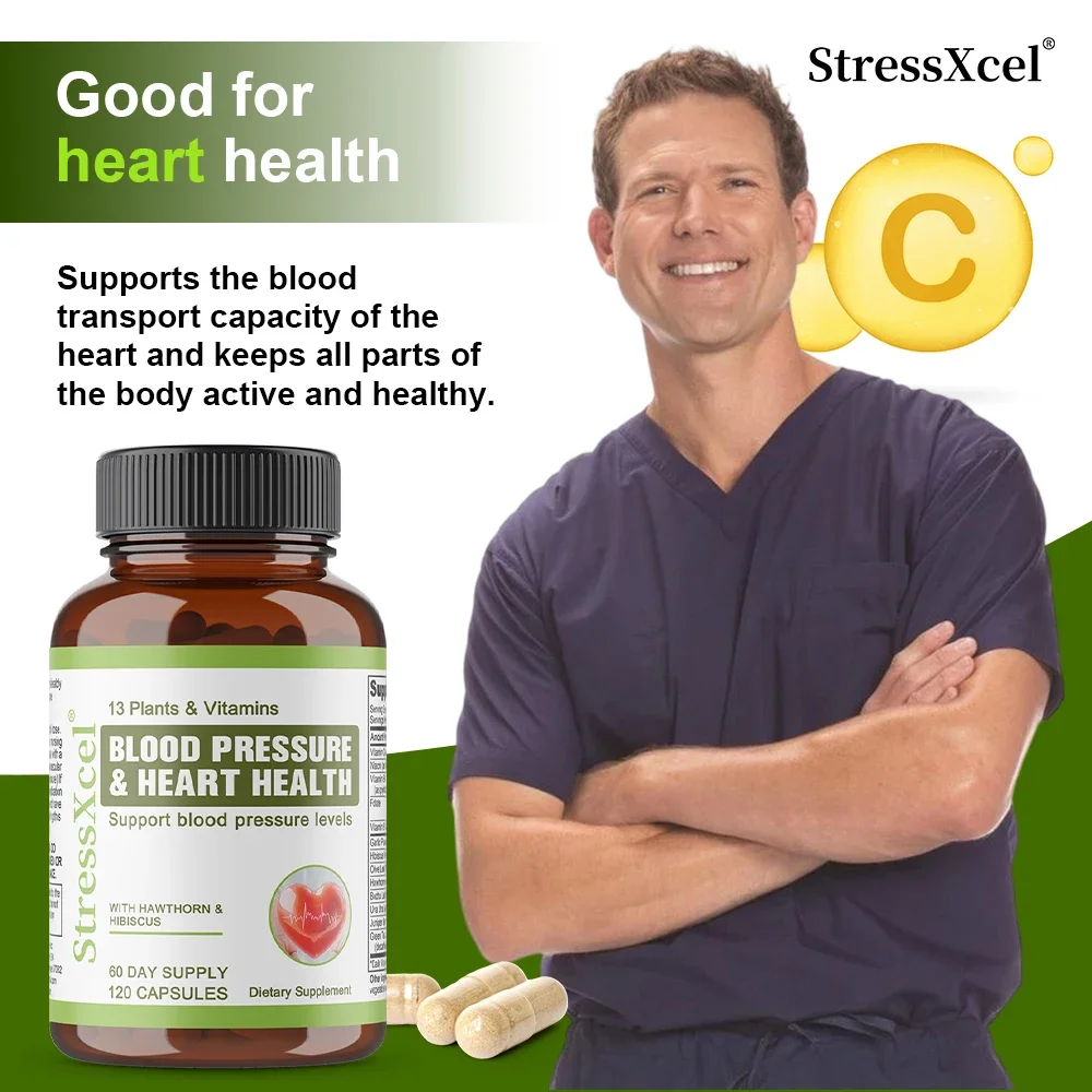 

Добавка для измерения артериального давления — чеснок и гибискус для поддержки кровообращения, сердечно-сосудистой системы и здоровья сердца, здоровая поддержка крови