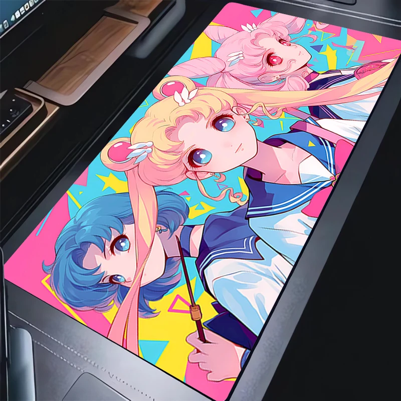 Mouse pad large keyboard pad floor mat computer accessories non-slip desk mat game player girl PC carpet S-Sailor Moons Mousepad