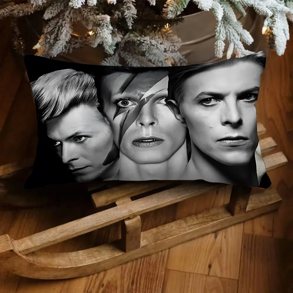 Double-sided Printing Rectangle Pillow Singer D-Davids B-Bowie Case Bedside Pillowcase Sofa Cushion Cover Room Home Decoration