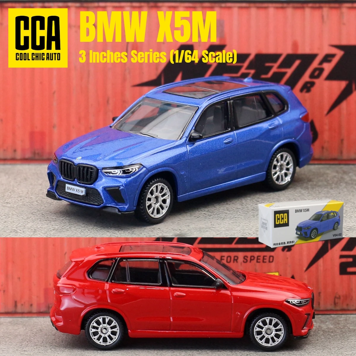 

1/64 BMW X5M SUV Sport Miniature Model CCA 3" Alloy Toy Car Vehicle Free Wheels Diecast Metal Collection Gift Children Boys