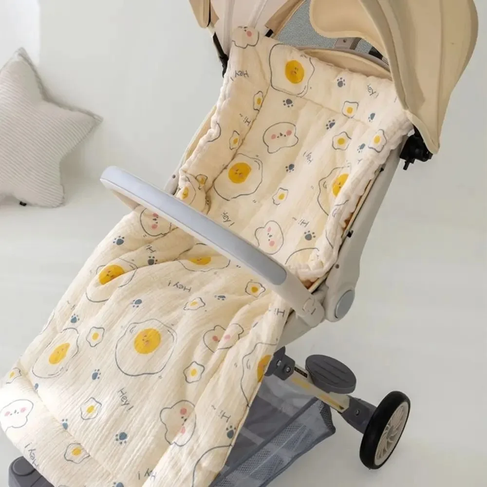 

Washable Cartoon Baby Stroller Cushion Rabbit Rainbow Trolley Mattress Flower Square Baby Seat Cushion Toddler