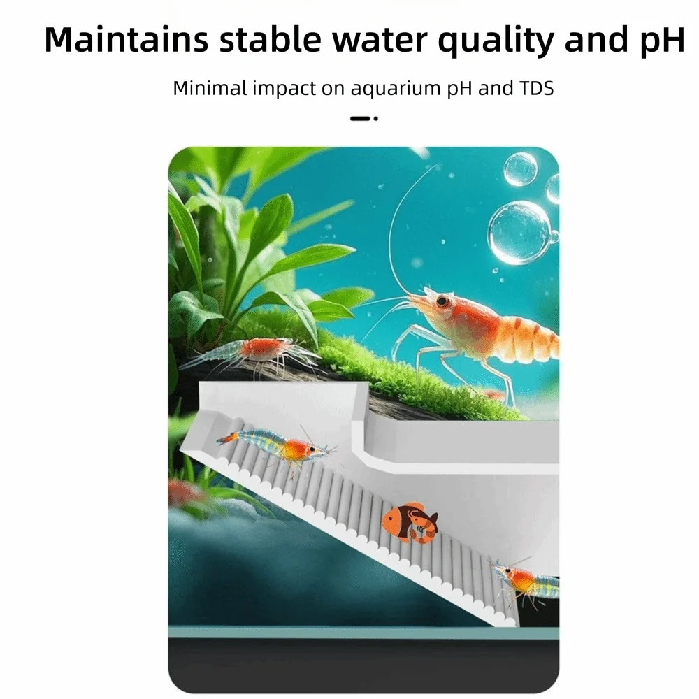 مخبأ حوض السمك المتدرج المأوى البلاستيك اللعب تربية التفريخ حوض السمك نفق الأسماك الروبيان غرفة مخفية الأسماك الروبيان السلطعون #5