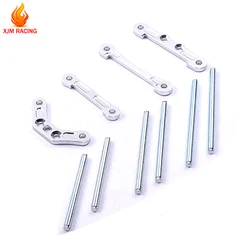 CNC Alloy Front Rear Suspension Pivot Axle Pin Positioning Pieces Set for 1/5 HPI KM Rovan BAJA 5B 5T 5SC RC Car Parts