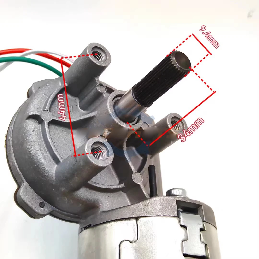 30rpm 60RPM DC12V-24VCW CCW High power worm gear reduction motor