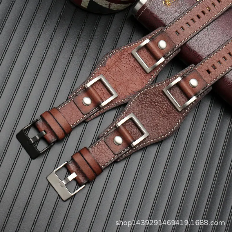 Genuine leather  For Fossil JR1157 watchband  24mm Men watch strap High Quality Leather bracelet Retro style