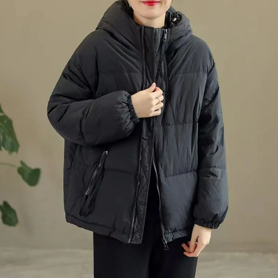 سترة نسائية موضة خريف وشتاء 2026 سترات نسائية جديدة من القطن معطف نسائي قصير غير رسمي دافئ أساسي ملابس خارجية معطف علوي للسيدات