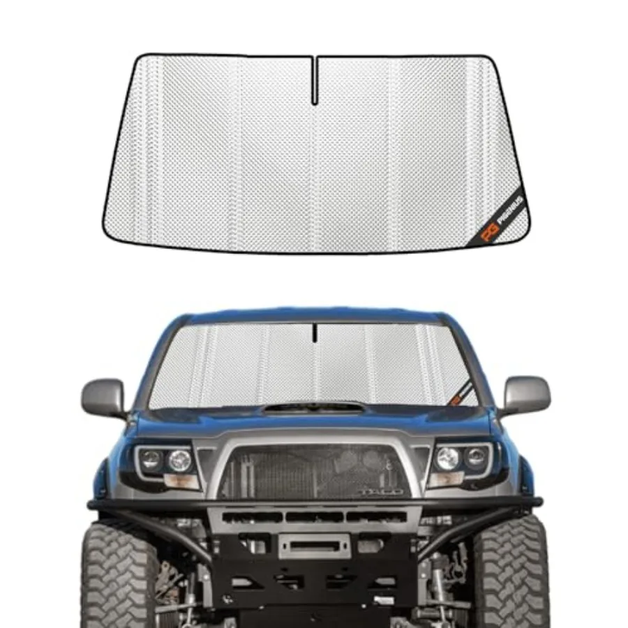 

Солнцезащитный козырек на лобовое стекло для Tacoma 2005-2015, полное покрытие, защита от УФ-излучения, черный цвет