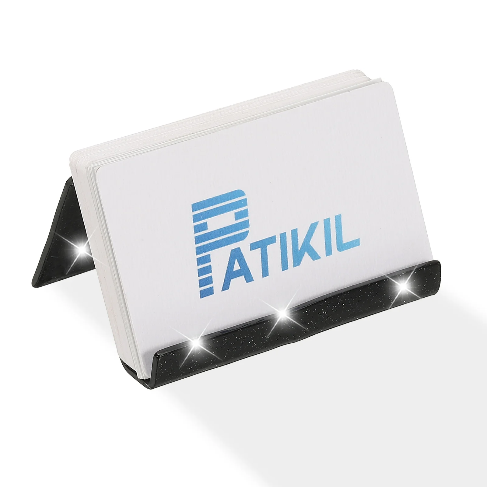 Acryl Visitekaartjes Houder Glitter Kleur Naam Kaart Display Stand Organizer Presentatie Kaarthouder Kantoor Tafel Accessoires