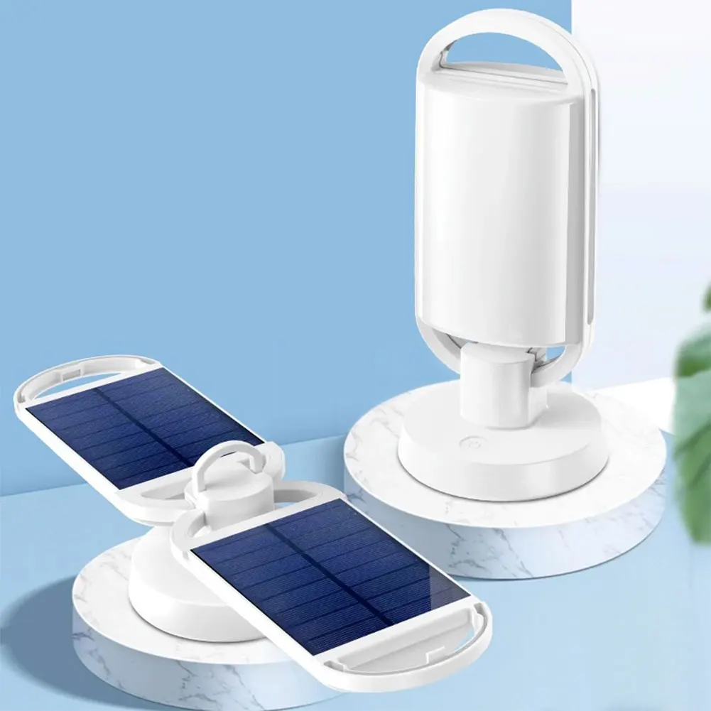Solarna lampa kempingowa Akumulatorowa latarnia kempingowa Możliwość przyciemniania Wisząca lampa namiotowa do użytku wewnątrz i na zewnątrz