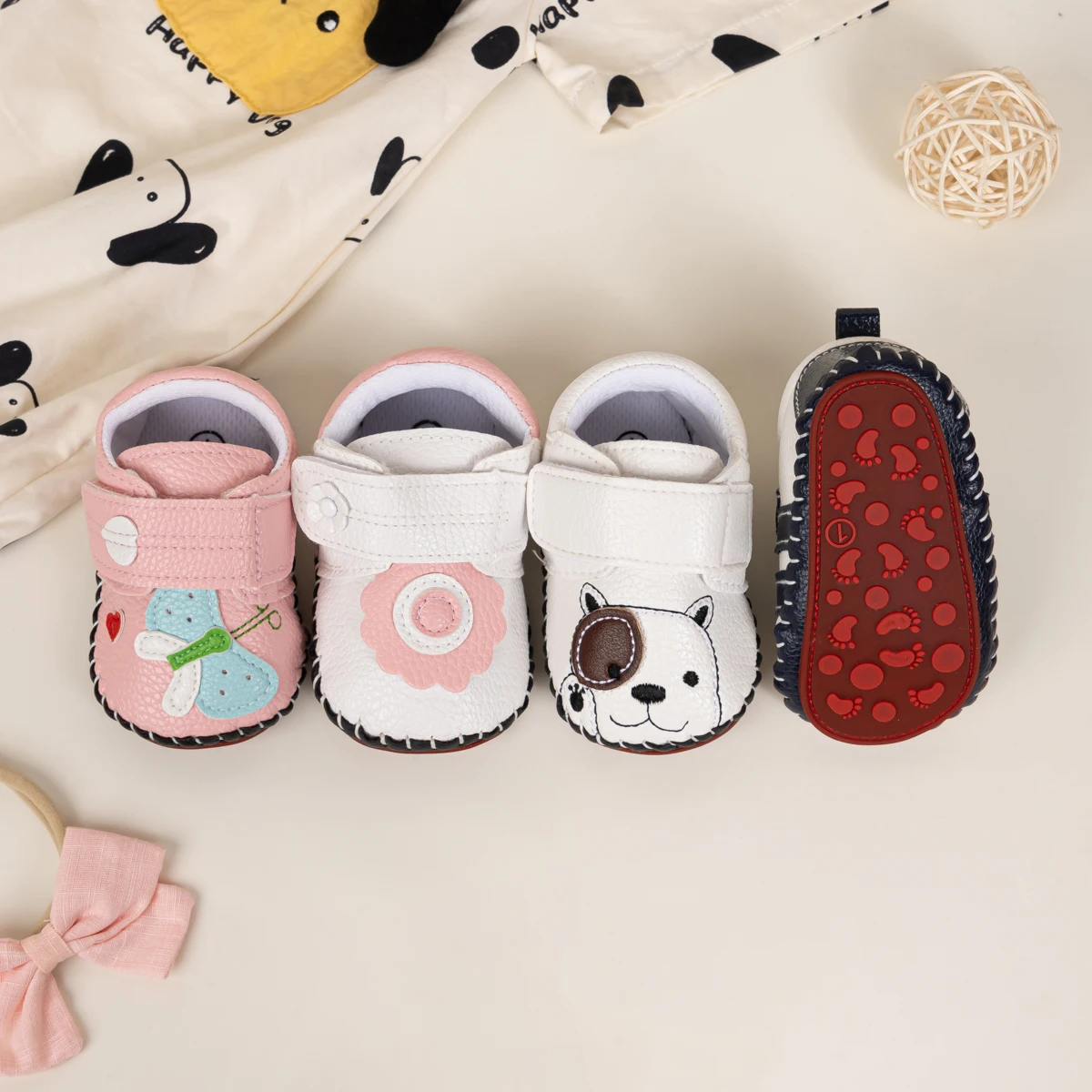 KIDSUN Fashion Animal Baby Casual Shoes Non-Slip Soft Cotton Sole Colorful Baby Shoes Boys Girls Sneaker Newborn First Walking