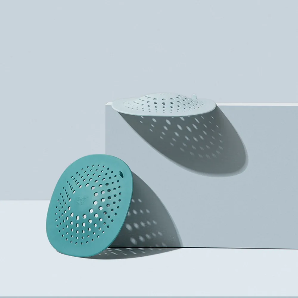 Durable TPR Shower Drain Cover Round Non Slip Sink Strainer Bottom Sucker Anti-blocking Sink Floor Drain for Bathroom Kitchen