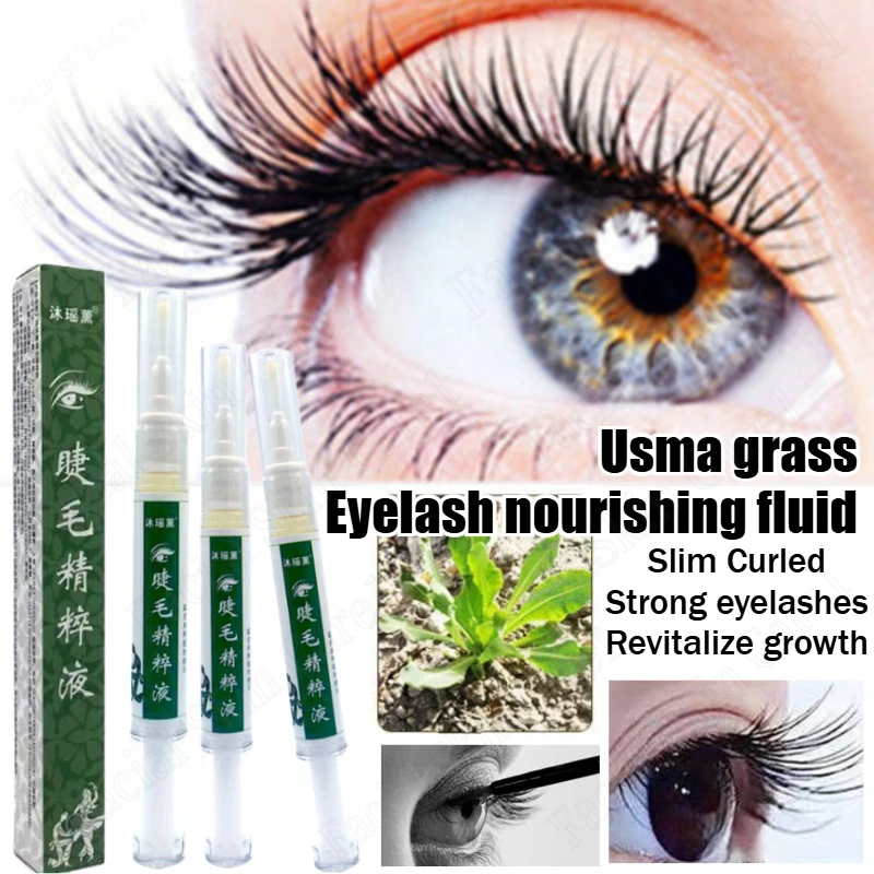 Usmagra Eyelash Nourishing Liquid Eyebrow Hairline Grass Juice Essence Repair Nourishing Eyelashes and Eyebrow Growth Lash Lift