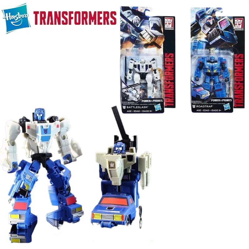 Nuevo Original Hasbro Transformers Power of The Primes Battleslash & Roadtrap Legends Class Figura de acción original modelo de juguete