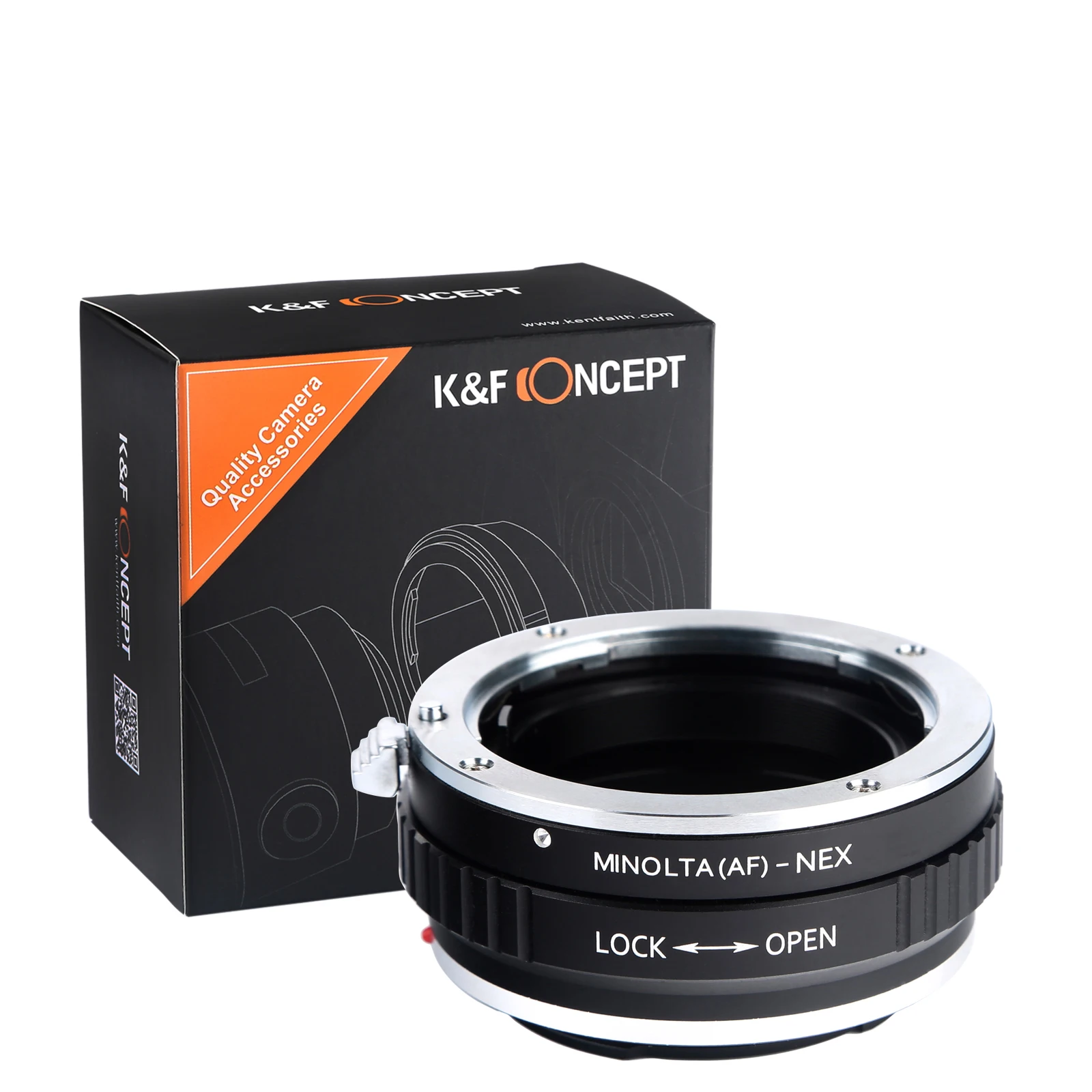 Adaptador de lente K & F Concept MAF para E, Montagem AF Minolta, Sony E A5000 A6000 A7C A7C2 A1 A9 A7S A7R2 A73 A7R4 A7R5