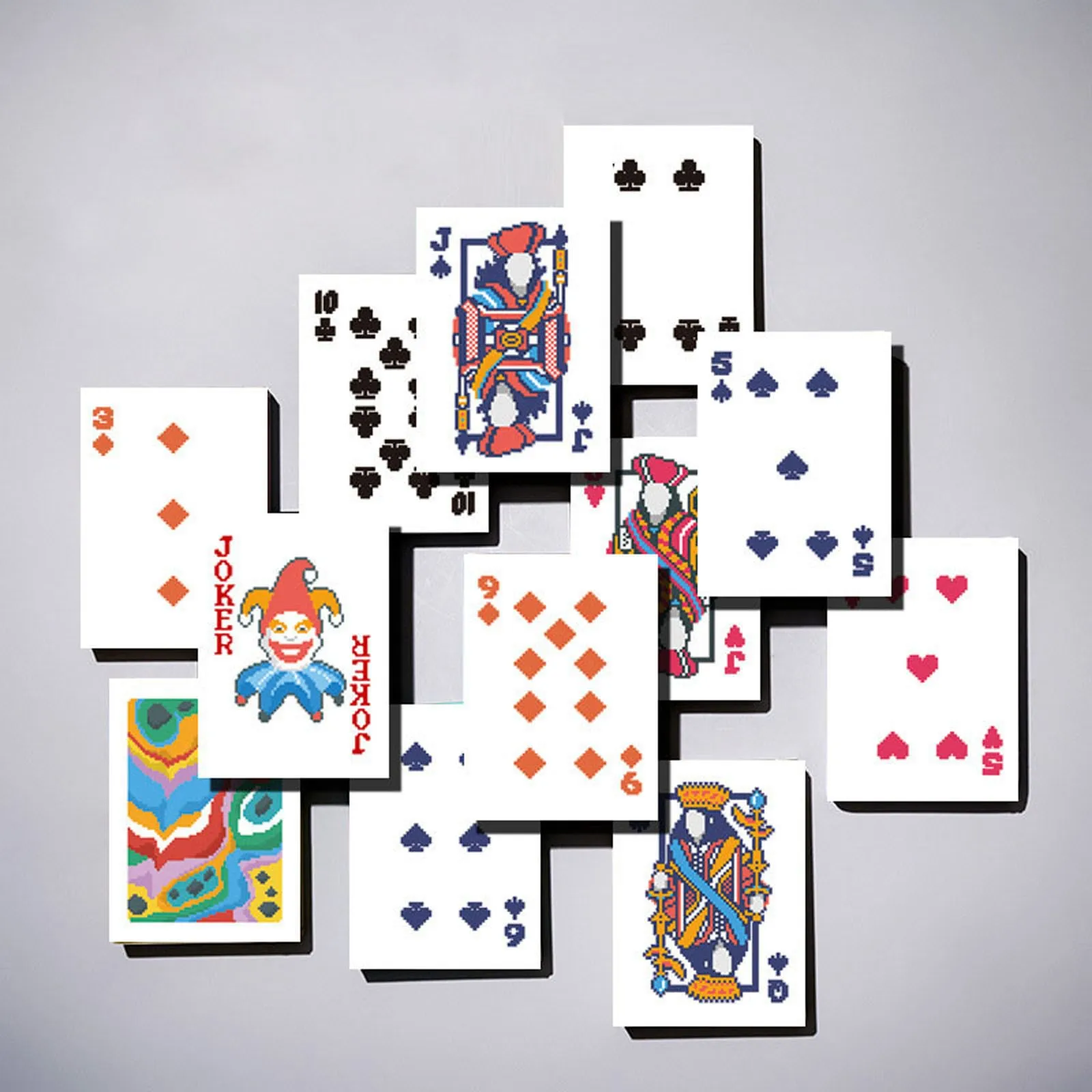 54pc Creative Playing Cards Set for Party Games, Adult Drinking & Family Entertainment with Unique Design Patterns