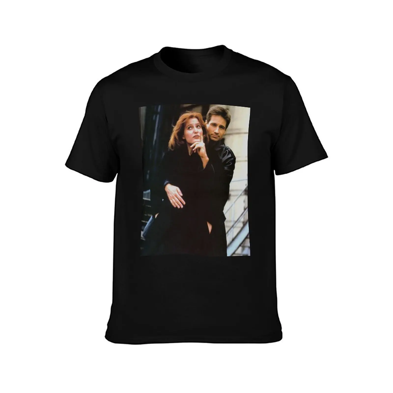 Scully and Mulder / X-Files T-Shirt, Summer Casual Cotton Tee, Oversized Streetwear Tops, Vintage Graphic Print, 100% Cotton
