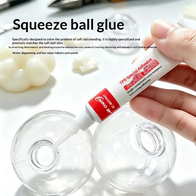 5/10ml TPR Glue For Squeeze Toys Room Temperature Curing Adhesive For Stress Ball Repairs DIY Handcraft StudioDesert Bling