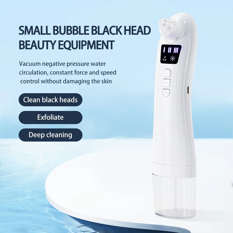 Biblioteca intelligente Bellezza Nuovo stile Elettrico Piccola bolla Naso Rimozione di punti neri Aspirapolvere Kit di strumenti per l'acne Pulitore dei pori Funzione di sollevamento He