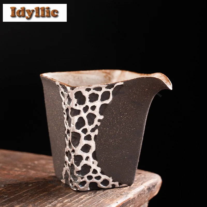 HOYIHM 150ml Taihu Stone Tea Pitcher Divide Tea Cha Hai Dispenser Household Justice Cup Fair Mug Cha Decoration Accessories Gift