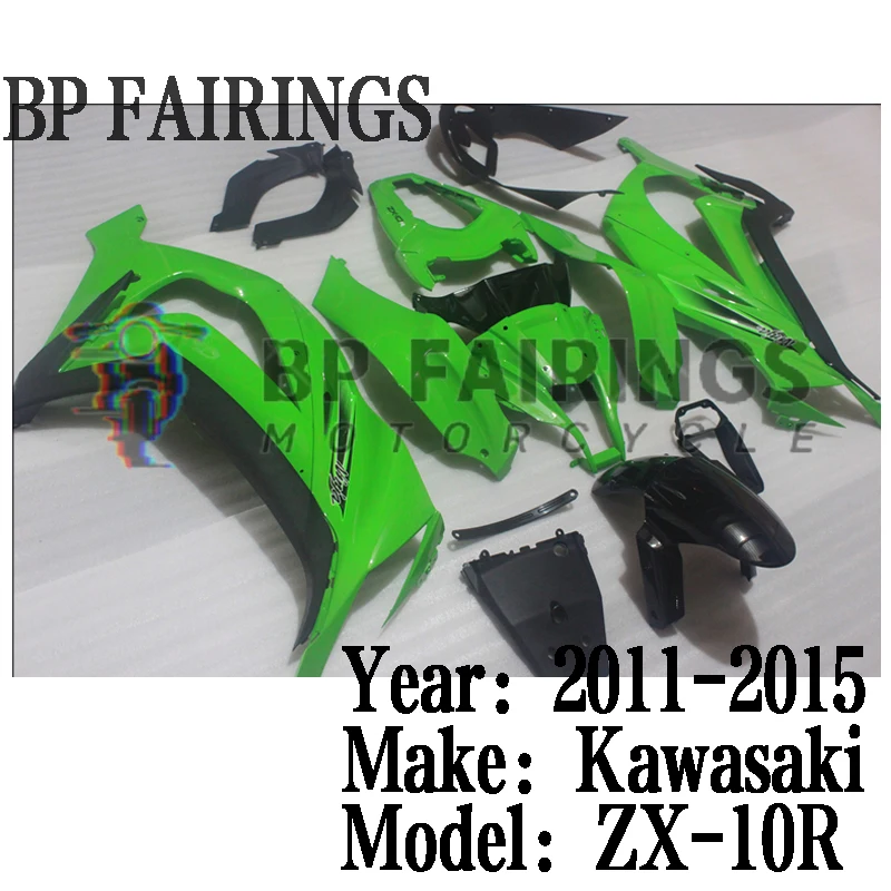 Fairings Kit Sit For KAWASAKI ZX-10R 2011-2015 ZX10R 2011 2012 2013 2014 2015 11 12 13 14 15 New ABS Bodywork Set Green Black