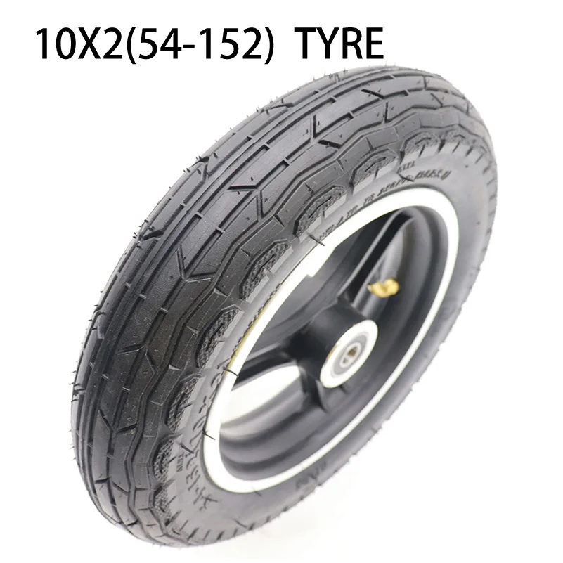 10 Inch Wheel 10x2(54-152) Inner Outer Tire with Alloy Rim for Electric Scooter