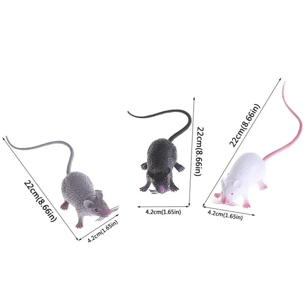 Accessoire de modèle de souris réaliste pour enfants, fausse blague délicate, drôle, jouet cadeau d'Halloween, décor de fête, nouveauté et jouets ち, chaud, 2024, 1 pièce