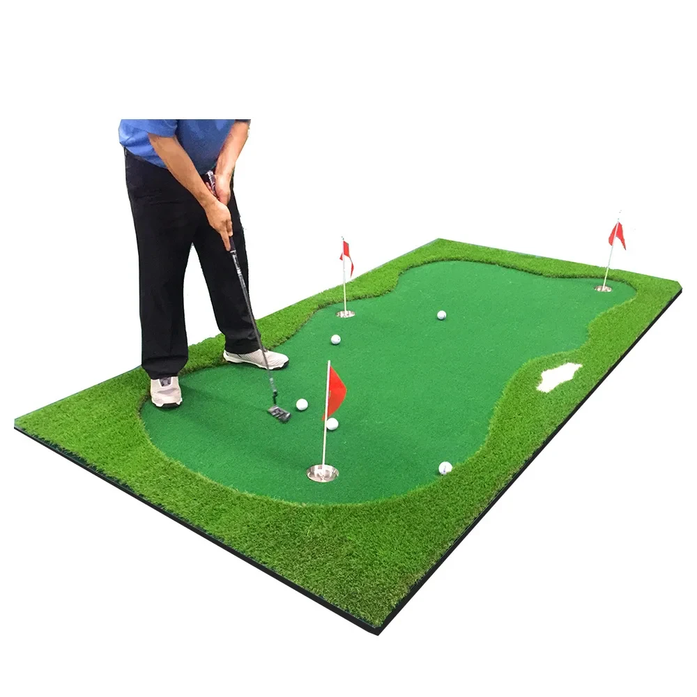 

Indoor Golf Putting Green 100x300cm Indoor Outdoor Training Putter Mat Practice Putting Green for Home Use