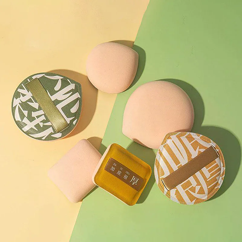 ชุดพัฟฟองน้ำแต่งหน้า แป้งแต่งหน้า คอนซีลเลอร์ ผ้าฝ้ายเนื้อนุ่มยืดหยุ่นพิเศษ สำหรับรองพื้นหน้า เครื่องสำอาง พัฟแต่งหน้า อุปกรณ์เสริมความงาม