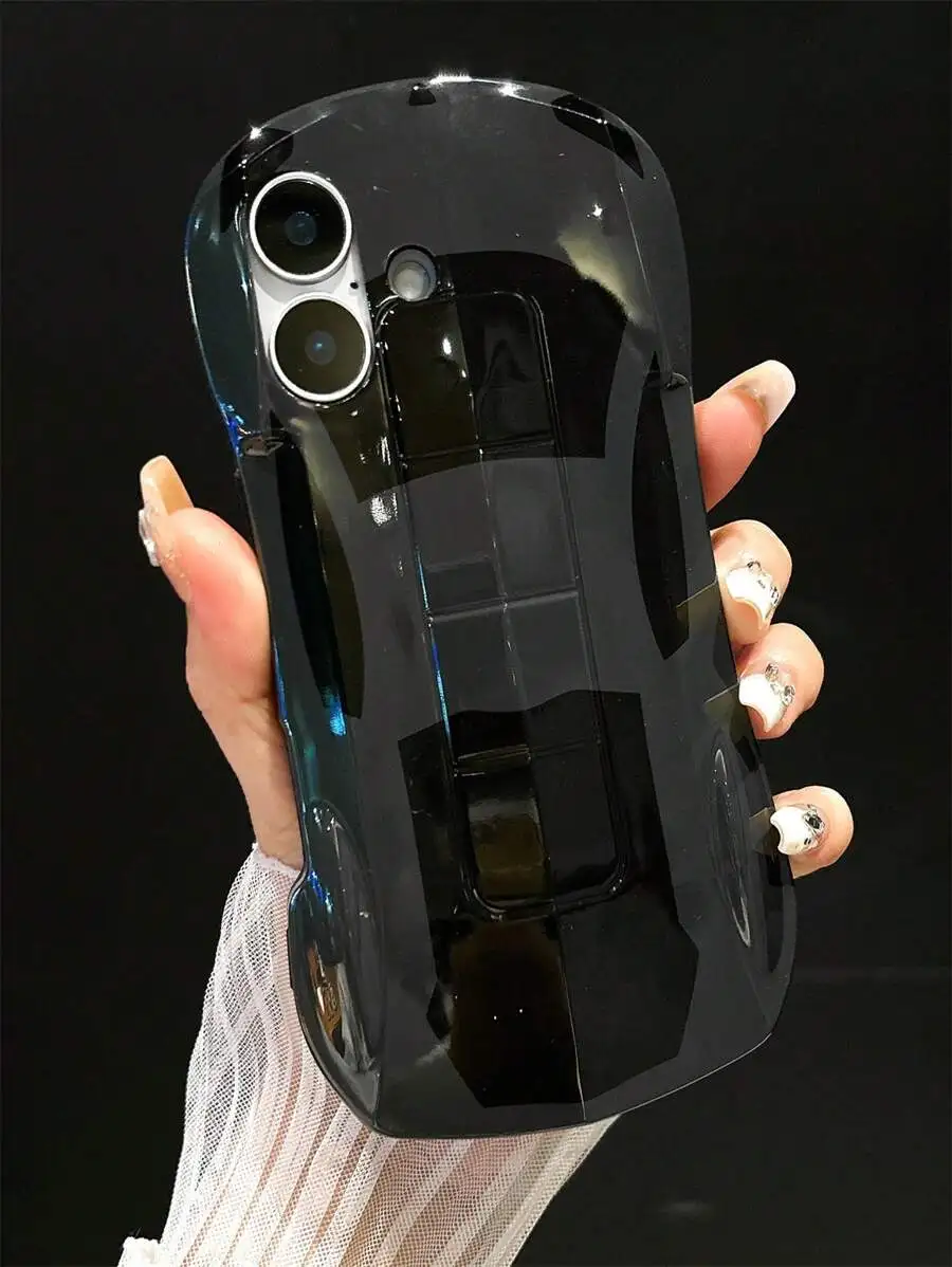 

Glossy Sports Car Silhouette Phone Case - Dual Layer Shockproof Design