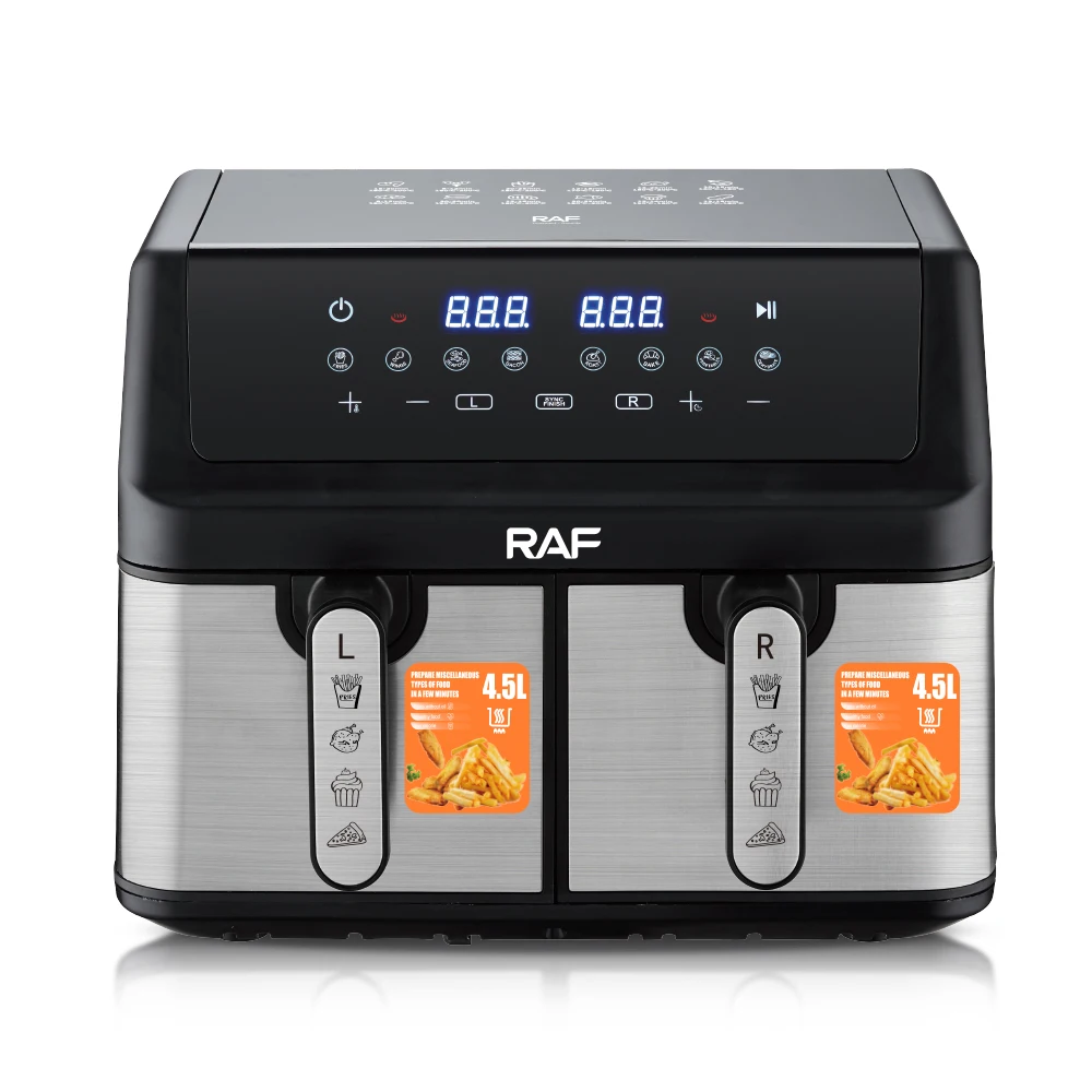 

Smart Digital 4.5L+4.5L Air Fryer Double Basket Pot Stack Healthy Kitchen Household Appliances Freidora De Aire