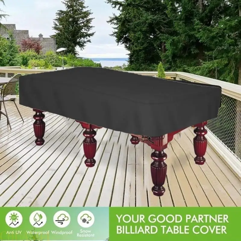 غطاء طاولة بلياردو A1A2 مع أربطة من قماش أوكسفورد غطاء طاولة بلياردو #3