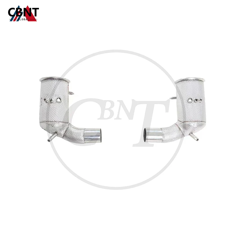 

CBNT Exhaust-pipe with Heat Shield Catted/Catless Downpipe for Porsche 911 992 3.0T SS304 High Performance Exhaust Systems