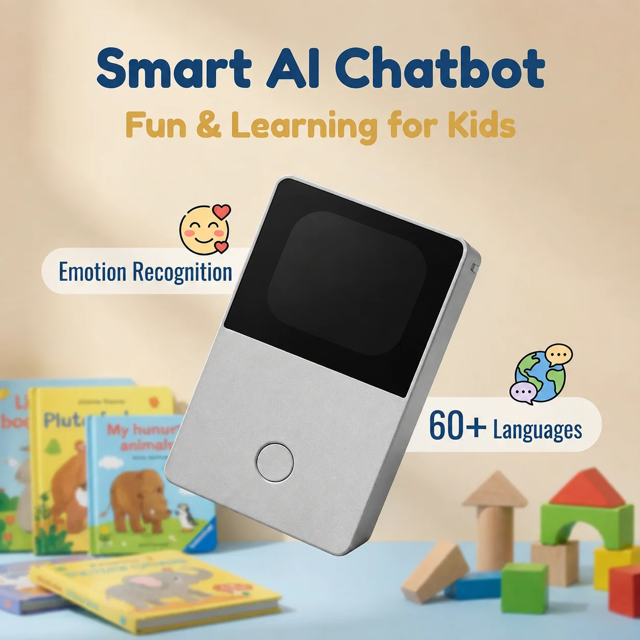 aiチャットボットコンパニオンロボット、カスタマイズされたllm-gpt-aiエージェント、感情認識機能搭載、多言語対応、プライバシー保護、ポータブルギフト