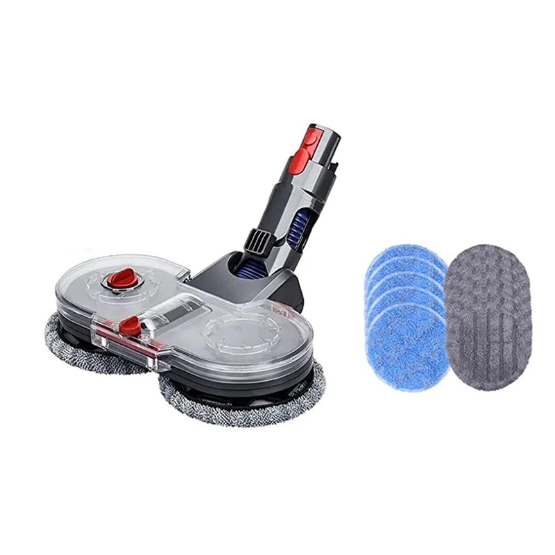 Electric Mop Attachment for Dyson V7 V8 V10 V11 V15 Vacuum Cleaner with Removable Water Tank Set Of 10 Mop Pads