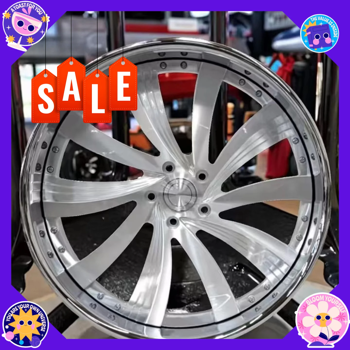 

Hot-selling Custom Forged 2 Piece Deep Concave Wheels 6X139.7 5x120 5x130 19 20 24 26 Inch Rims for Passenger Car Wheels