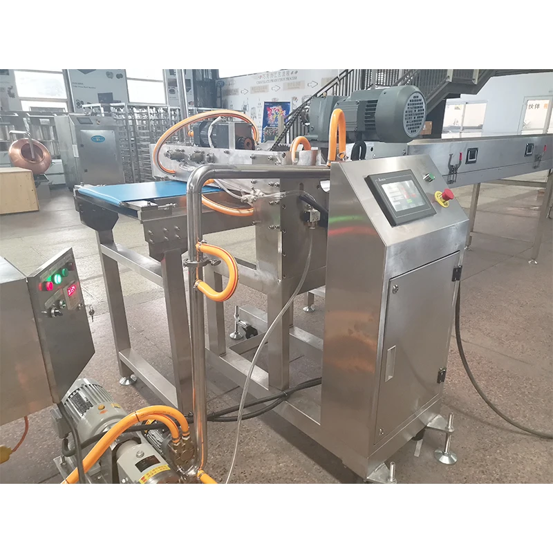 LST Automatic Chips Depositing Line , 400-1200mm Width Chocolate Chips Drops Buttons Depositor Machine