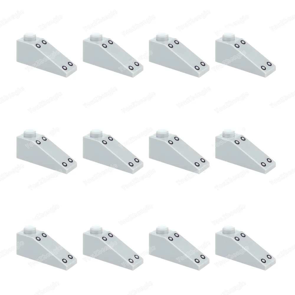 4286 Printed Steel Plate Rivet Pattern Building Block Slope 1x3 Parts MOC Figures Tank Equipment Scene Model Boy Gifts DIY Toys