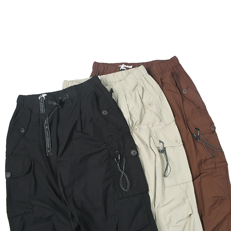 

Functional Paratrooper Multi-ket Loose Casual Outdoor Waterproof Work Trousers Youth Faion Cotton Nylon Long Pants