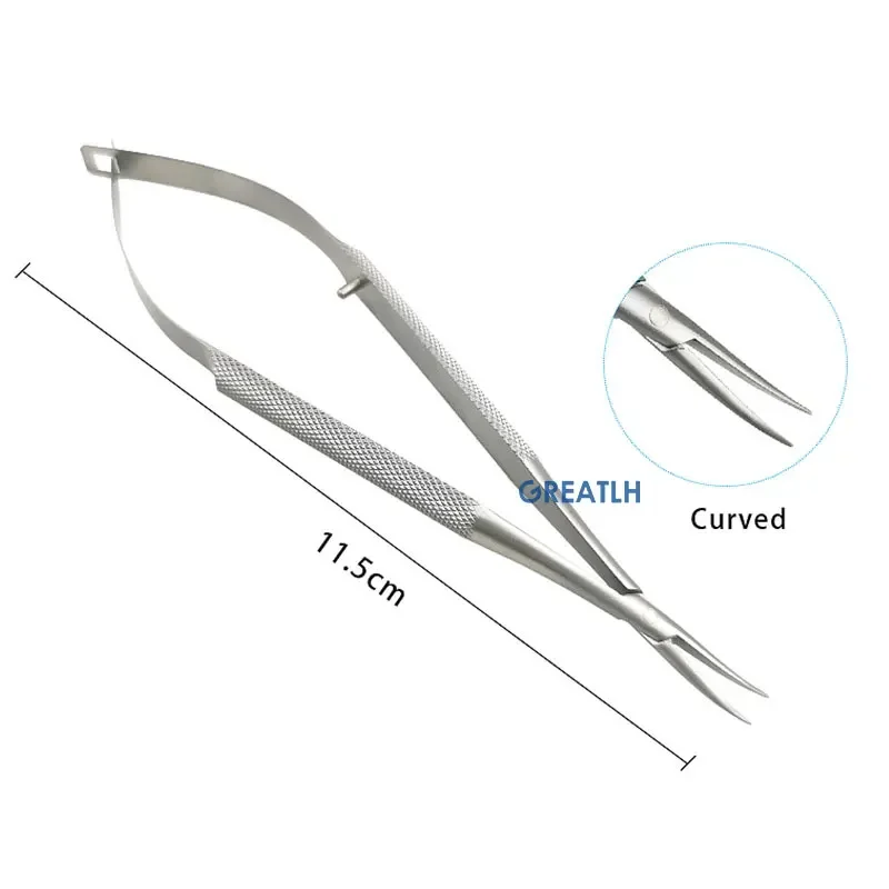 Edelstahl Ophthalmic Nadelhalter Schere Zange Ophthalmic Pinzette Augenaugeninstrument