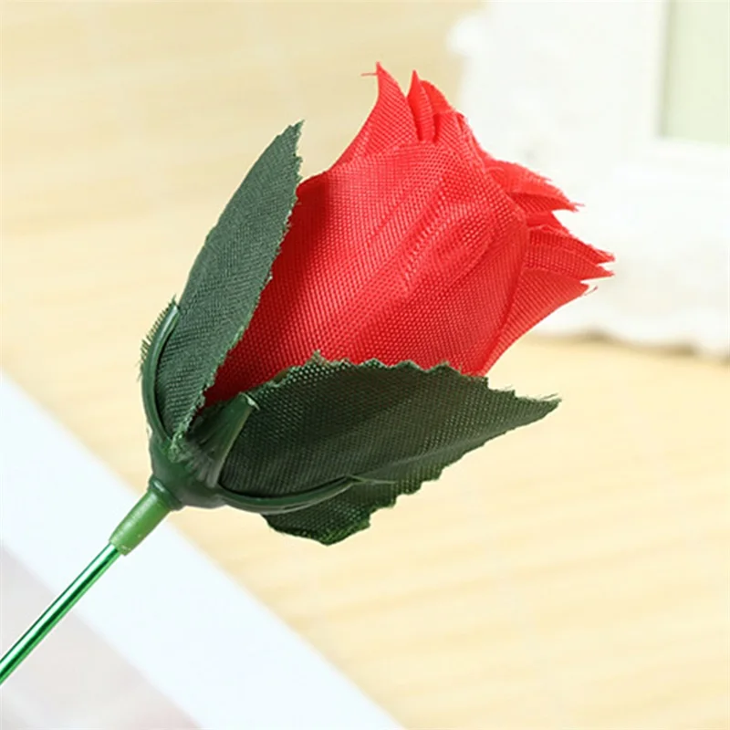 Torch to Rose Magic Trick Flame Appearing Flower Professional Magic Props for Wedding Party Shows