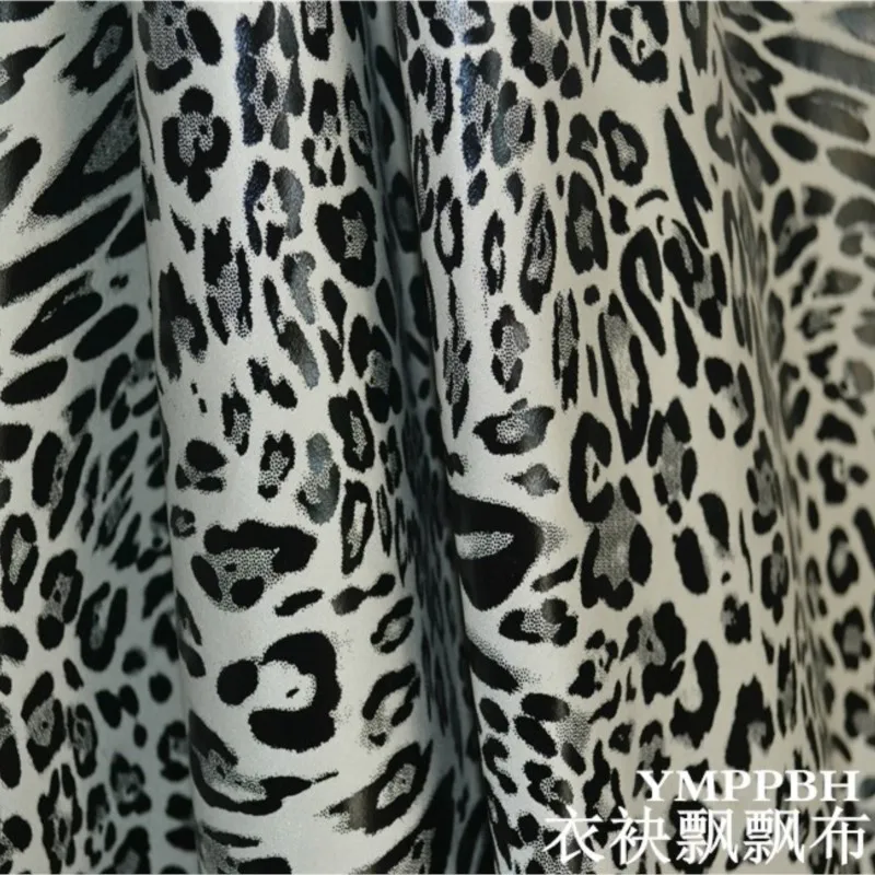 

Fashionable dark green light beige printed coated fashion fabric for suit skirts and trench coats