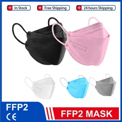 4 Layers maskffp2 face mask KN95 facial masks  filter mask respirator fpp2 CE Protective maske anti dust mask mouth mascarillas