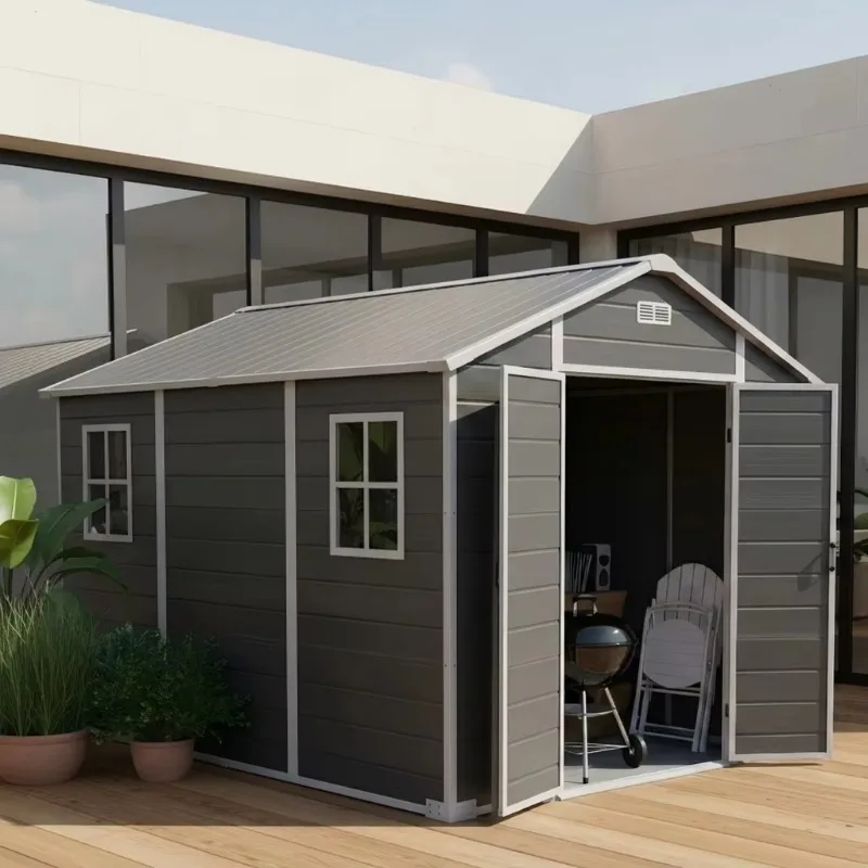 Garden buildings of various sizes, garden cabins 8x12 feet, outdoor garden tool storage houses