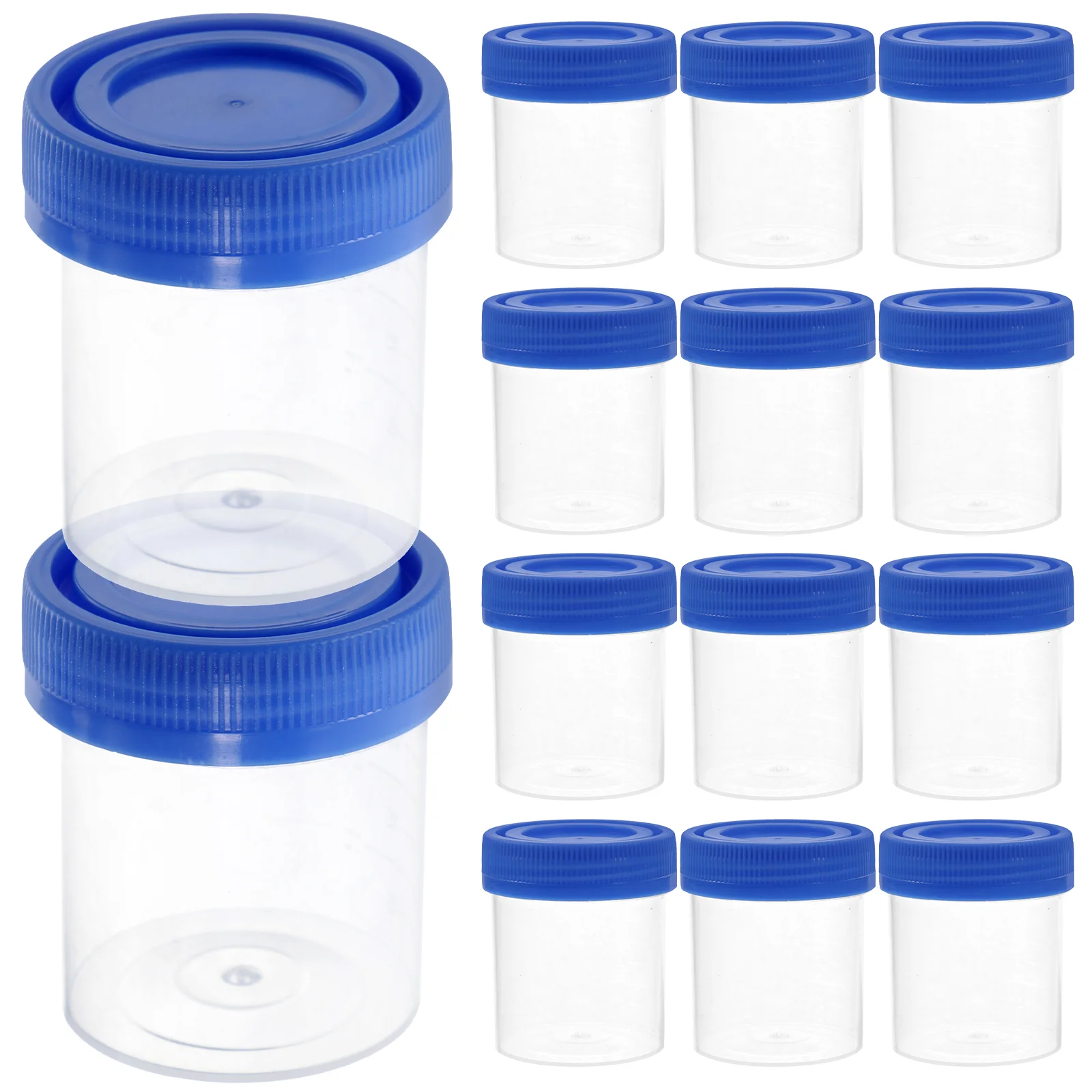 50pcs 40ml Urine Cup Plastic Urine Cups Specimen Collection Cups with Lids Urine Container Specimen Containers Urine Testing Acc