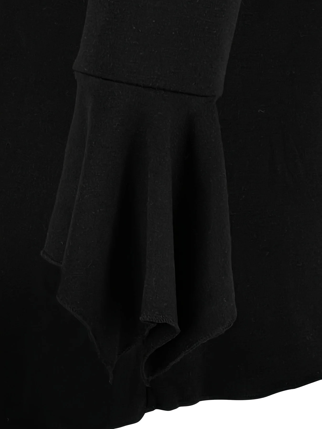 Modisches, elegantes, einfarbiges Vintage-Strick-Langarm-T-Shirt für Damen mit verlängerter Länge