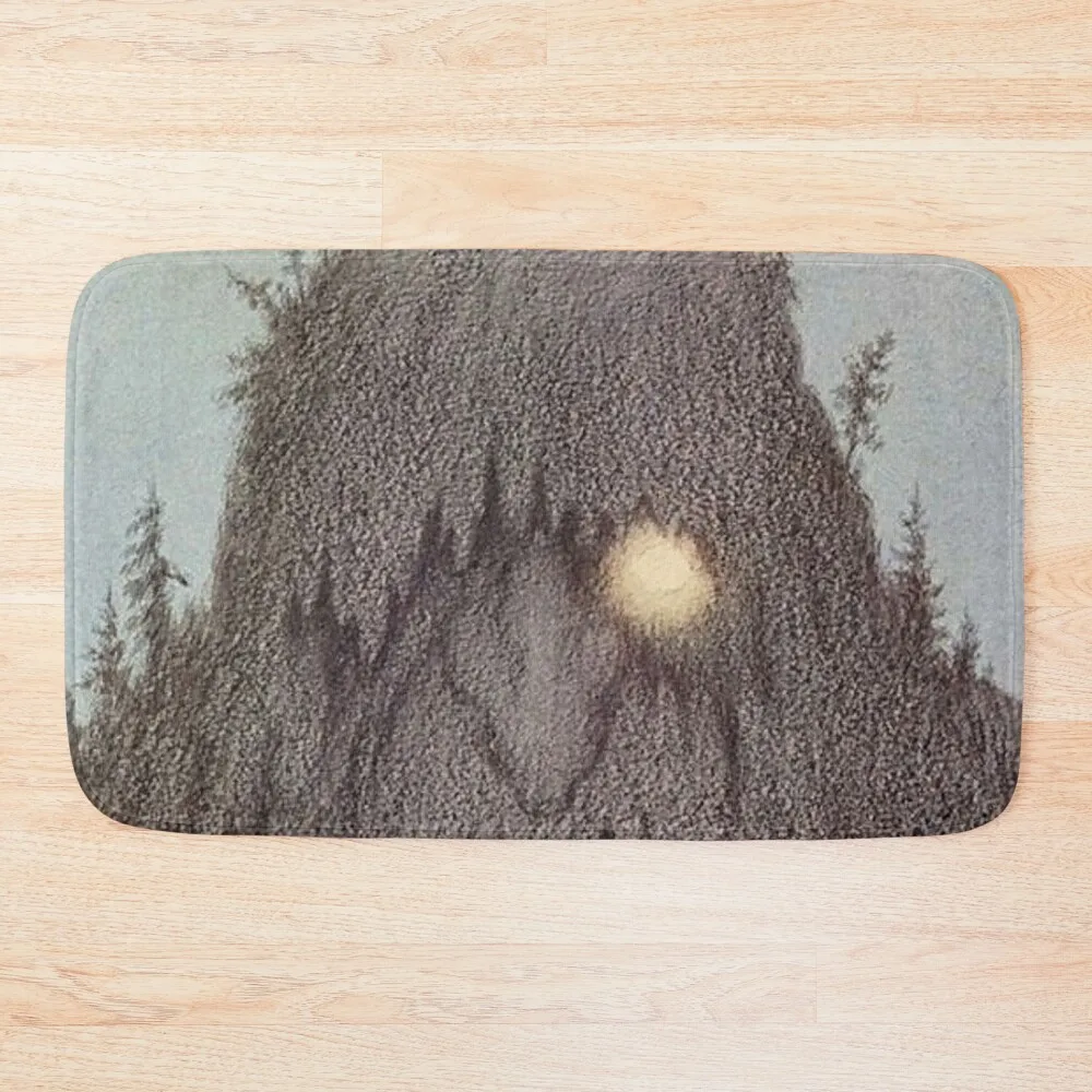 

“Forest Troll - Skogtroll” by Theodor Kittelsen Bath Mat Bedroom Carpet Bathroom Accessory Mat