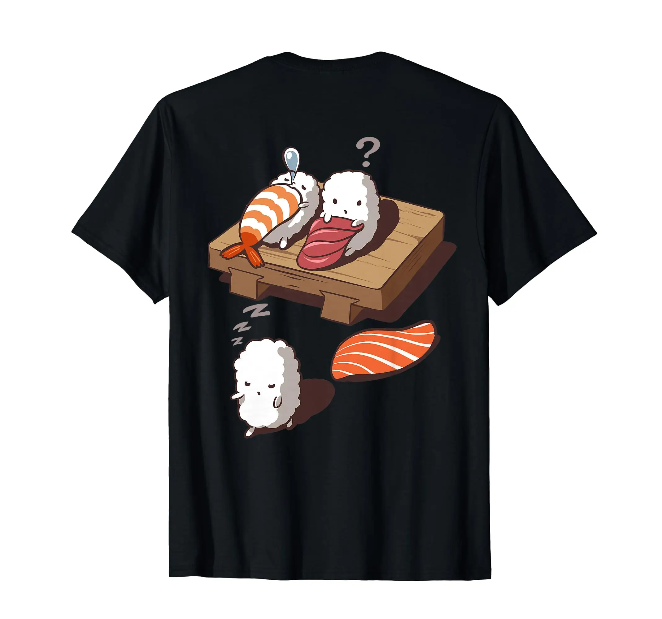 Cute and Funny Japanese Nigiri Sushi Sleepwalking T-Shirt