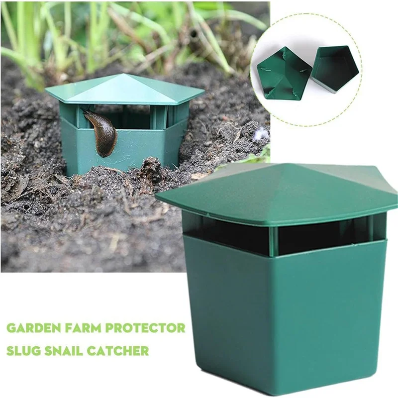 3PCs Snail Cage Slug House Snail Trap Catcher Pests Reject Gintrap Tools Animal Pest Repeller Garden Farm Protector Eco-friendly