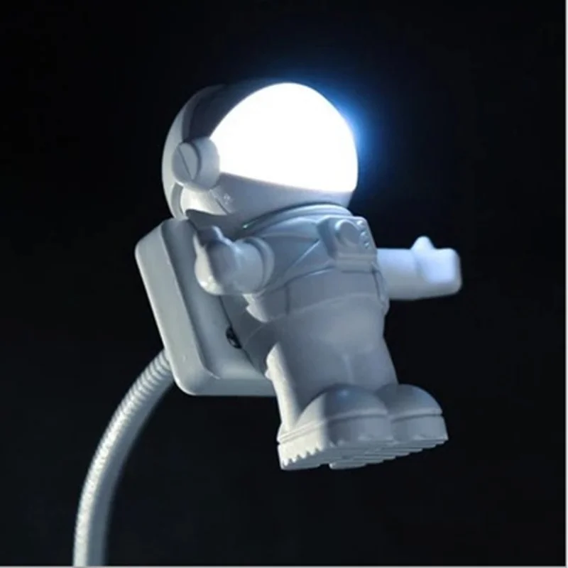 USB Night Light LED Astronaut Lamp Desk Lamp Flexible LED Nightlight 5V Reading Table Light Space Man Decoration Lamp For Laptop